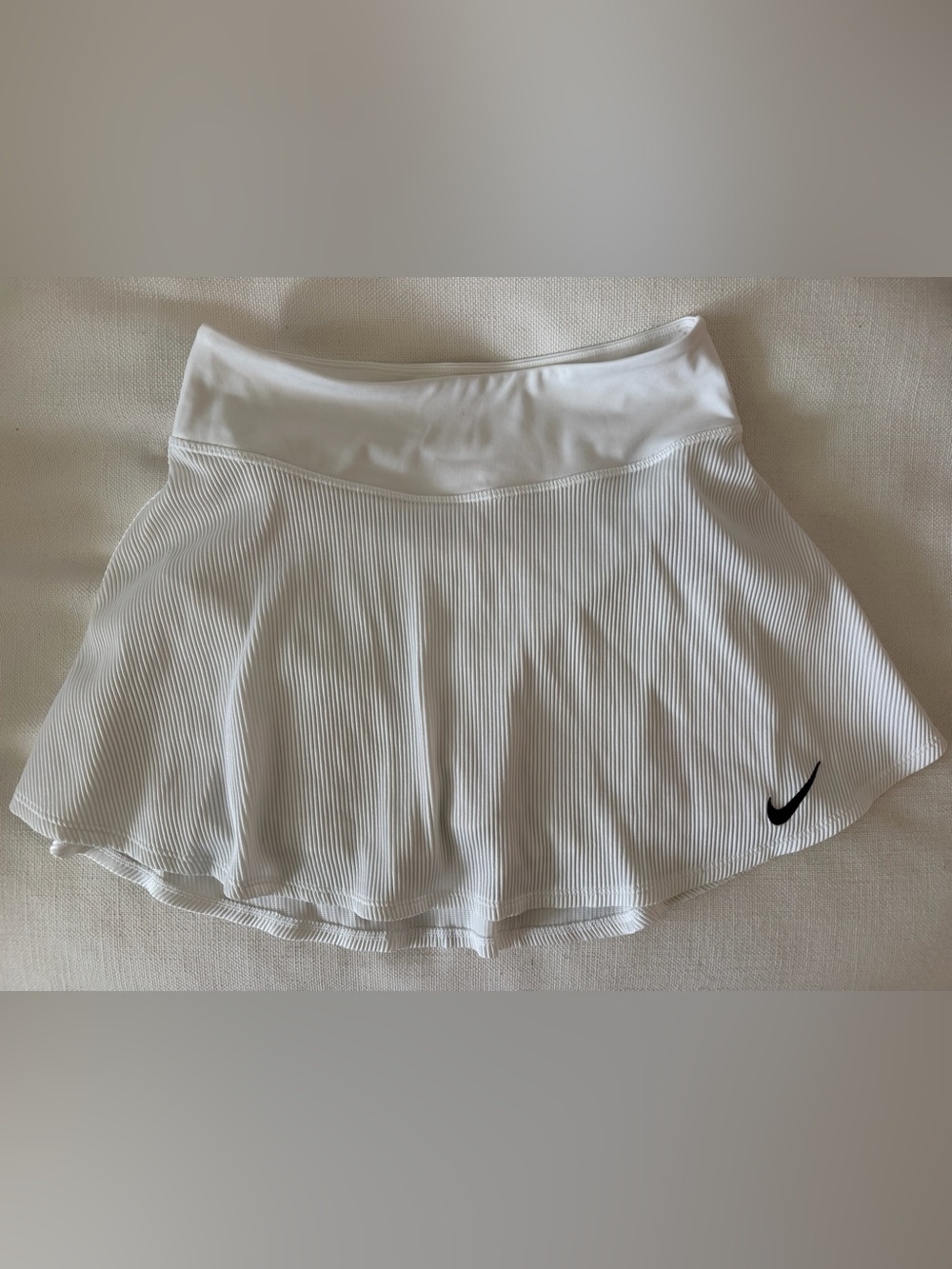 Nike White Dri-FIT Athletic Skirt